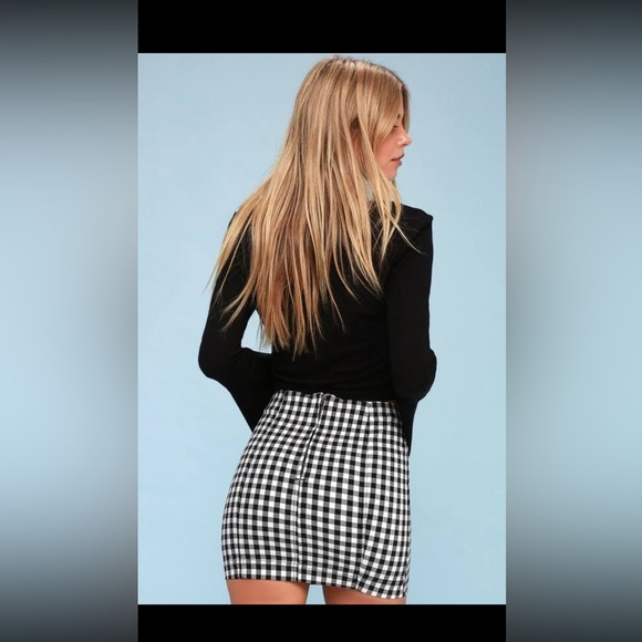 Free People gingham print skirt - Picture 3 of 8